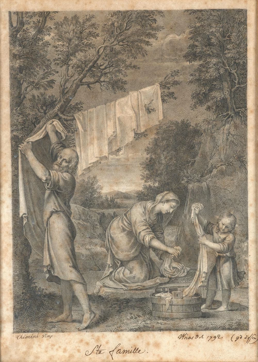 Jean - Baptiste Wicar, La Sacra Famiglia da Lucio Massari
